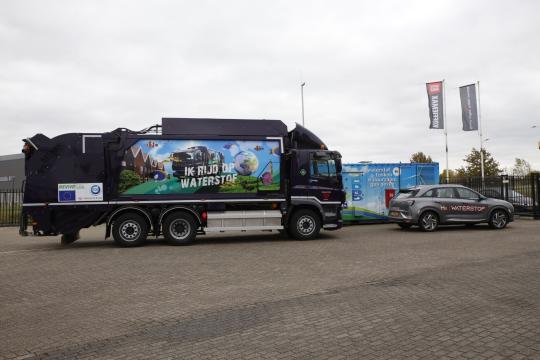Demonstratie van 11 vuilniswagens op waterstof in 7 steden in Europa