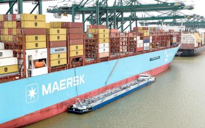 First methanol bunkering with deepsea vessel Ane Maersk at Port of Antwerp-Bruges