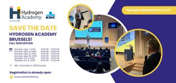 Save the Date Hydrogen Academy Fall 2026 - Brussels