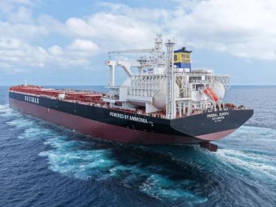CMB.TECH launches world’s first ammonia-powered dry bulk carrier
