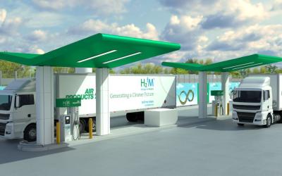 Air Products to build a HRS with liquid storage in Ghent on the territories of Volvo Group.