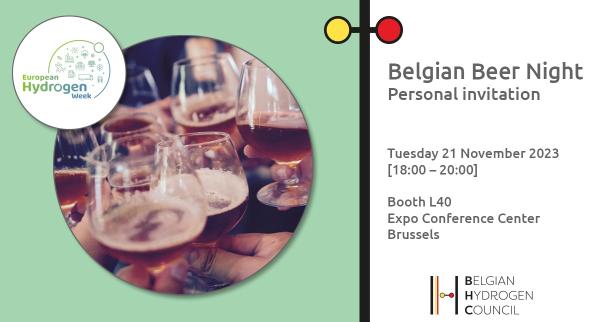 The BHC invites you to the Belgian Beer Night during the EU H2 Week