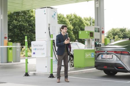 DATS 24 opens public hydrogen filling station  near the E40, at the Research Park Haasrode