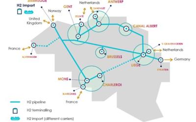Fluxys lanceert informatierondes voor H2- en CO2-infrastructuur in België