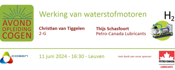 Operating hydrogen engines (Cogen Vlaanderen)