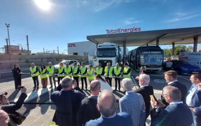 Inauguration of Luxembourg's first hydrogen refueling station, in Bettembourg