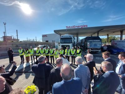 Inauguration of Luxembourg's first hydrogen refueling station, in Bettembourg