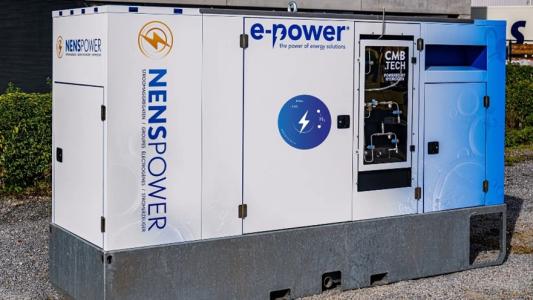 NENS Power and CMB.Tech launch the first 250kVA hydrogen dual fuel generator set