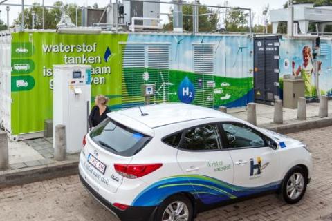 Slim batterij en waterstof geïntegreerd energieopslagsysteem voor zonne-energie