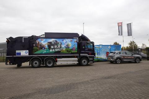 Demonstratie van 15 vuilniswagens op waterstof in 8 regio’s in Europa