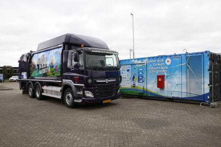 Hydrogen refuse truck from European REVIVE project starts operation in Breda using a Hydrogen Region 2.0 refuelling station