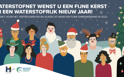 WaterstofNet wenst u een fijne kerst en een waterstofrijk 2023!