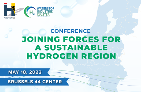 Save the date! Wednesday May 18th WaterstofNet organises the conference 'Joining forces for a sustainable hydrogen region'