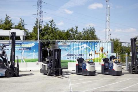 Realisation hydrogen station at Colruyt Group (Halle, near Brussels)