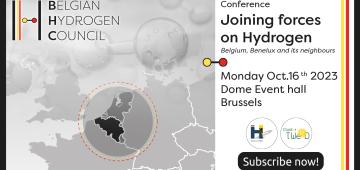 Register now! Conference 'Joining forces on hydrogen - Belgium, Benelux and its neighbours', Oct 16th 2023