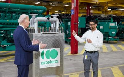 President Biden visits Cummins following a 1 billion dollar investment across the US