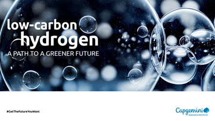 Capgemini publishes report “Low-carbon hydrogen: a path to a greener future”