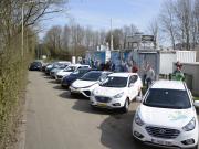WaterstofNet neemt deel aan geslaagde wereldrecordpoging langste stoet elektrische voertuigen in Helmond