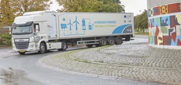 Colruyt Group first in Europe to start a test of a 44 ton “heavy duty hydrogen truck