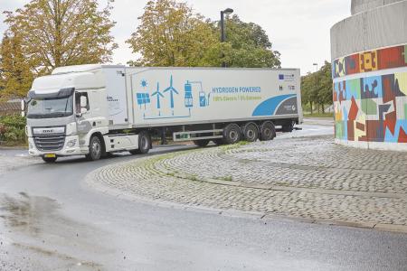 Colruyt Group first in Europe to start a test of a 44 ton “heavy duty hydrogen truck