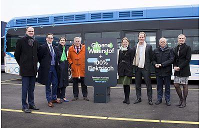 Groningen lanceert twee waterstofbussen (binnen High V.LO-City project)